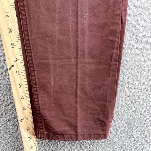 Levis 511 Jeans 28 x 29* Burgundy Slim Straight Classic Denim Cotton Pants Men's - Picture 5 of 16